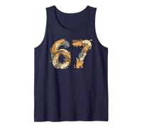 Funny Tabby Cats 6 7 Meme Six Seven Love Alley Cats Tank Top