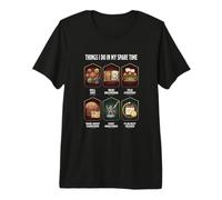 Funny Tabletop RPG Gamer Things I Do in My Spare Time Premium T-Shirt