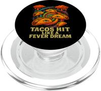 Funny Taco Psychedelic Food Lover Trippy Festival Party PopSockets PopGrip for MagSafe