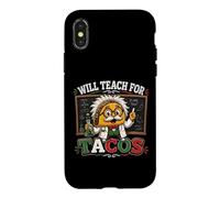 Funny Taco Teacher s Will Teach For Tacos s Science Tutor Case for iPhone X/XS