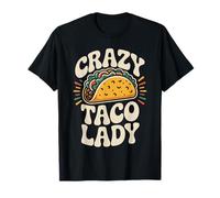 Funny Tacos Crazy Taco Lady T-Shirt