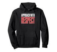 Funny Taekwondo Mom Approach Respect Warning Humor Label Tkd Pullover Hoodie