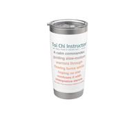 Funny Tai Chi Instructor Stainless Steel Insulated Tumbler