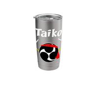 Funny Taiko Ninja Black MITSUDOMOE Practice Stainless Steel Insulated Tumbler