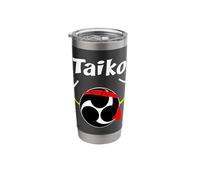 Funny Taiko Ninja Black MITSUDOMOE Practice Stainless Steel Insulated Tumbler