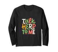 Funny Talk Herp to Me Reptile Snake Lizard Long Sleeve T-Shirt