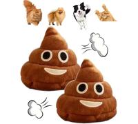 Funny Talking Poop Plush Toy - Makes Fart Sounds, Cheeky Little Buddy That Farts, Giggles, 6+ Different Fart Sounds, Emoticon Talking Poop Toy for Stress Relief, Jokes, or Party Entertainment (2pcs)
