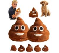 Funny Talking Poop Plush Toy - Makes Fart Sounds, Farting Dog Toy, Poop Squishy Plays 6+ Diff Sounds,Emoticon Poop's Stress Toys,Hilarious Prank Gift for All Ages-Bring Laughter Anywhere (2pc)