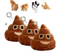 Funny Talking Poop Plush Toy - Makes Fart Sounds, Farting Dog Toy with 6+ Different Fart Sounds, Emoticon Poop's Stress Gift for Pet & All Ages for Stress Relief Jokes Party Entertainment (3Pcs)