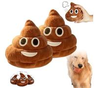 Funny Talking Poop Plush Toy - Soft Durable Farting Toy with 6+ Sound Effects, Hilarious Gag Gift for Kids, Pets & Prank Fun (2pcs)