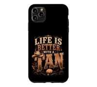 Funny Tanning Life Is Better With A Tan Self Spray Beauty Case for iPhone 11 Pro Max