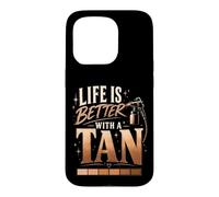 Funny Tanning Life Is Better With A Tan Self Spray Beauty Case for iPhone 15 Pro