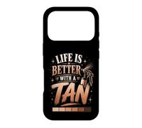 Funny Tanning Life Is Better With A Tan Self Spray Beauty Case for iPhone 17 Pro