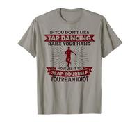 Funny Tap Dancing Gift for Men & Women - Unisex Adults Grey Tap Dancing T-Shirt - S