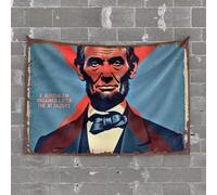 Funny Tapestry Abraham Lincoln: A Jerusalem Ordained Later At Taizers Tapestry Decor for Man Cave Bar for Man Cave(75X100CM)