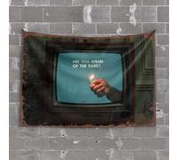 Funny Tapestry Are You Afraid Of The Dark? Tapestry Funny Decor For Bar Men Cave Decor(100X150CM)