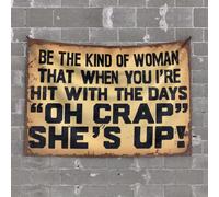 Funny Tapestry Be The Kind Of Woman Tapestry Dorm Art Outdoor Bar Decor(100X150CM)