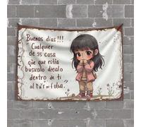 Funny Tapestry Good Morning! Find What You're Looking for Inside Yourself. Tapestry Coquette Room Decor Astethic Stuff for Room(75X100CM)