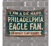 Funny Tapestry I Am A Die Hard Philadelphia Eagles Fan. Tapestry Dorm Art Outdoor Bar Decor(75X100CM)