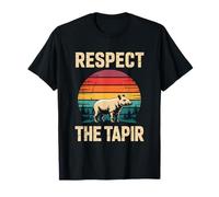 Funny Tapir Art Zoo Animal Zookeeper Respect The Tapir T-Shirt