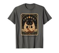 Funny Tarot Card Black Cat The Overthinker Coffee Vintage T-Shirt