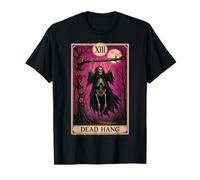 Funny Tarot Card Dead Hang Gym Workout Occult Read Skeleton T-Shirt
