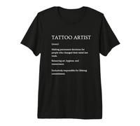 Funny Tattoo Artist Definition Sarcastic Dictionary Premium T-Shirt