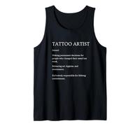 Funny Tattoo Artist Definition Sarcastic Dictionary Tank Top
