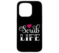 Funny Tattoo Style Scrub Life For Nurses Frontline Workers Case for iPhone 15 Pro