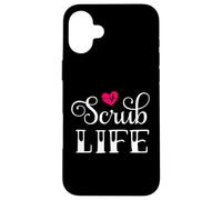Funny Tattoo Style Scrub Life For Nurses Frontline Workers Case for iPhone 16 Plus