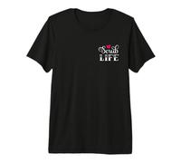Funny Tattoo Style Scrub Life for Nurses Frontline Workers Premium T-Shirt