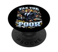 Funny Tax The Poor Ironic Sigma Bodybuilder Bootleg Meme PopSockets Adhesive PopGrip