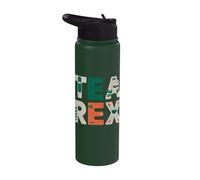 Funny Tea Rex Dinosaur Graphic Stainless Steel Insulated Water Bottle