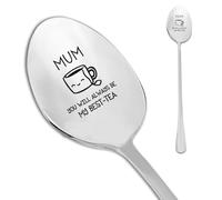 Funny Tea Spoon Mothers Day Gift for Mum, Mum You'll Always be My Best Tea Special Funny Teaspoons Gift Ideas for Mummy Mam Mom Birthday Mothers Day