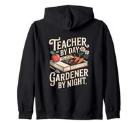 Funny Teacher By Day Gardener By Night Lover Zip Hoodie