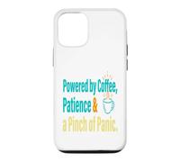 Funny Teacher Coffee Chaos Powered By Patience Humor Case for iPhone 12/12 Pro