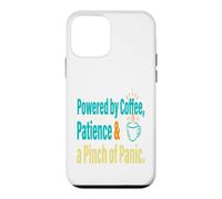 Funny Teacher Coffee Chaos Powered By Patience Humor Case for iPhone 12 mini