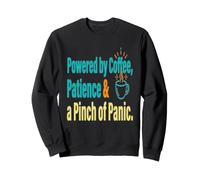 Funny Teacher Coffee Chaos Powered By Patience Humor Sweatshirt