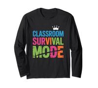 Funny Teacher Life Classroom Survival Mode Long Sleeve T-Shirt