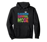 Funny Teacher Life Classroom Survival Mode Pullover Hoodie