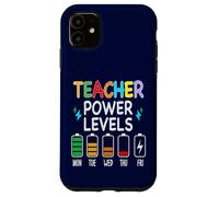 Funny Teacher Power Levels Throughout the week Case for iPhone 11