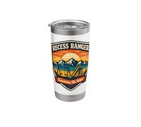 Funny Teacher Recess Ranger Retro Park Badge Patch Stainless Steel Insulated Tumbler