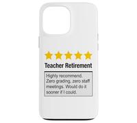 Funny Teacher Retirement Stars Recommendation Case for iPhone 13 Pro Max