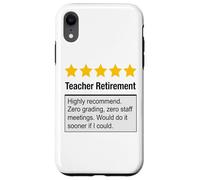 Funny Teacher Retirement Stars Recommendation Case for iPhone XR