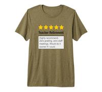 Funny Teacher Retirement Stars Recommendation Premium T-Shirt