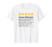Funny Teacher Retirement Stars Recommendation T-Shirt