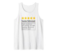 Funny Teacher Retirement Stars Recommendation Tank Top