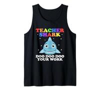 Funny Teacher Shark Shirt Teachers Appreciation Shark Doo Tank Top