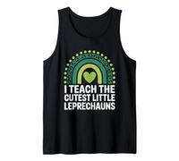 Funny Teacher T-Shirt I Teach The Cutest Little Leprechauns Tank Top