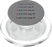 Funny Teacher Will Not Say 67 Meme School Humor Six Seven PopSockets PopGrip for MagSafe